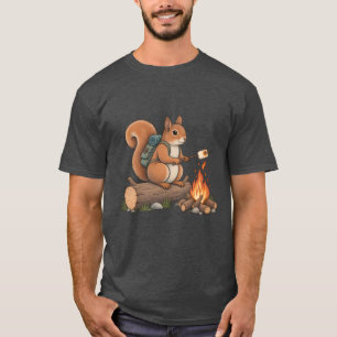 T-shirt en coton heather foncé avec écureuil de ca