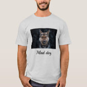 T-shirt en coton Mad Dog pour hommes (Devant)