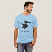 T-shirt en coton One Lucky Duck pour hommes (Devant entier)