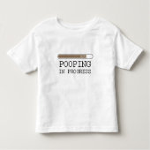 T-shirt en cours de bébé de Pooping (Devant)