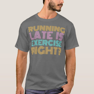 T-shirt En cours d'exécution est exercice droit Retro vint