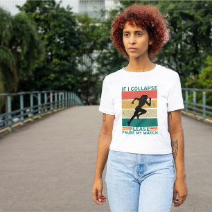 T-shirt En Cours : Si J'Effondre S'Il Vous Plaît Suspendre