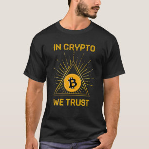 T-shirt En Crypto Nous Avons Confiance Retro BTC Bitcoin T