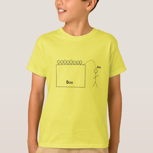 T-shirt En dehors de la boîte (enfants) (Devant)