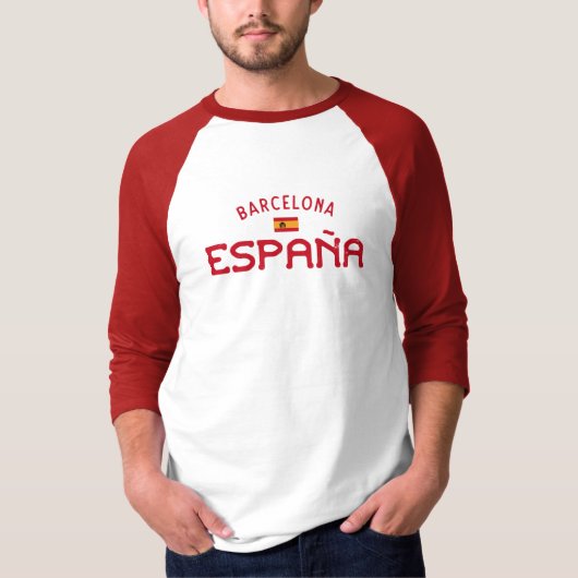 T-shirt En détresse Barcelone Espagne (Espagne) (Devant)