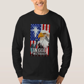 T-shirt En Dieu, Nous Faisons Confiance Au Peuple Croix Ch