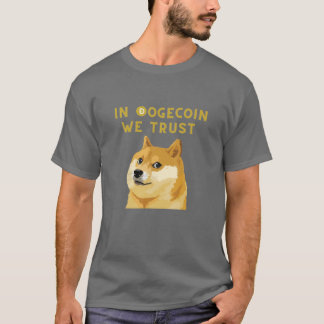 T-shirt En Dogecoin Nous faisons confiance à Cryptomonnaie