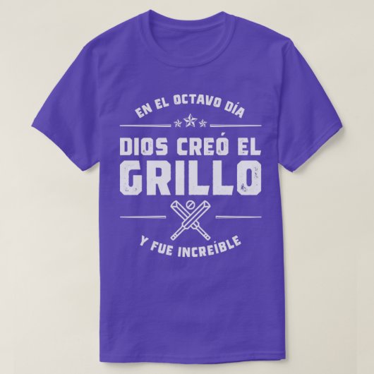 T-shirt En el octavo da Dios cre el Grillo (Design devant)