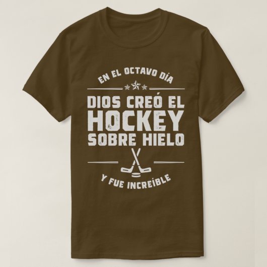 T-shirt En el octavo da Dios cre Hockey Hielo (Design devant)