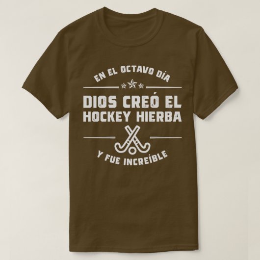 T-shirt En el octavo da Dios cre Hockey Hierba (Design devant)