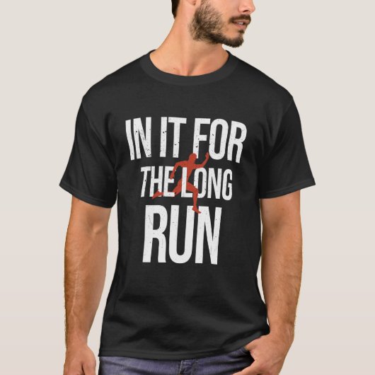 T-shirt En Elle Pour La Longue Course Marathon Coureur (Devant)