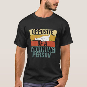 T-shirt En Face D'Une Personne Du Matin Canard Retro