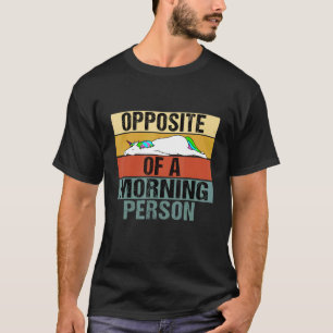 T-shirt En Face D'Une Personne Du Matin Unicorn Retro