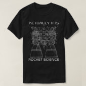 T-shirt En Fait C'Est Rocket Science Math Engineering Tea (Design devant)