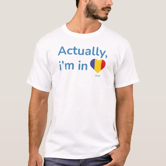 T-shirt En fait il au Tchad (Devant)