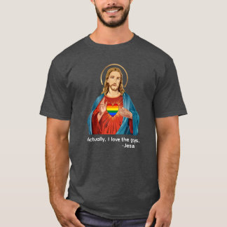 T-SHIRT EN FAIT, J'AIME LES GAYS. JÉSUS AIME LES LGBTQ+
