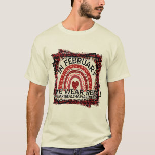 T-shirt En février, nous portons du rouge, Sensibilisation