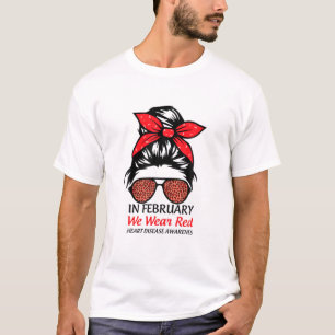T-shirt En Février, Nous Portons Une Sensibilisation Aux M