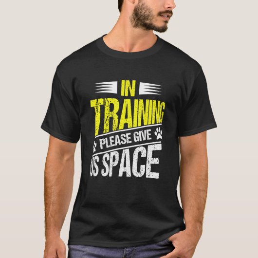 T-shirt En Formation S'Il Vous Plaît Donnez-Nous Space Dog (Devant)