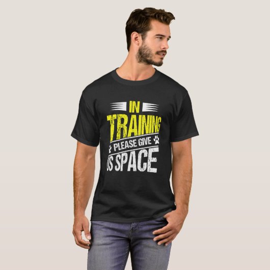 T-shirt En Formation S'Il Vous Plaît Donnez-Nous Space Dog (Devant entier)