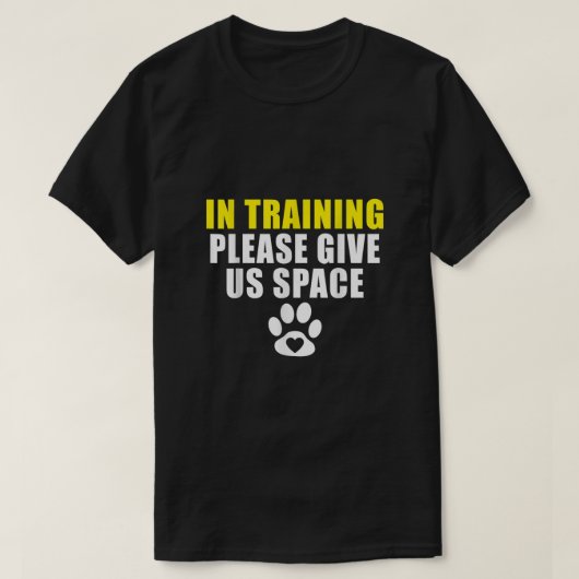T-shirt En formation S'il vous plaît nous donner Space Dog (Design devant)
