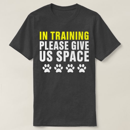 T-shirt En formation S'il vous plaît nous donner Space Dog (Design devant)