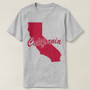 T-shirt en forme de l'État de Californie