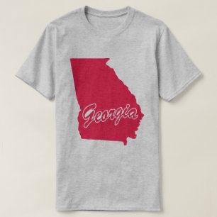 T-shirt en forme de l'État de Géorgie