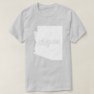 T-shirt en forme de l'État de l'Arizona