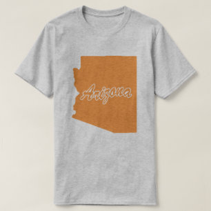 T-shirt en forme de l'État de l'Arizona