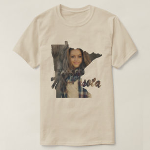 T-shirt en forme de l'état de l'état du Minnesota