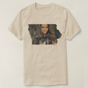 T-shirt en forme de l'état de l'Iowa