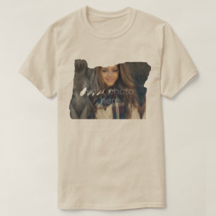 T-shirt en forme de l'état de l'Oregon