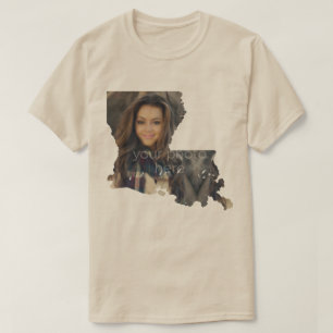 T-shirt en forme de l'état de Louisiane