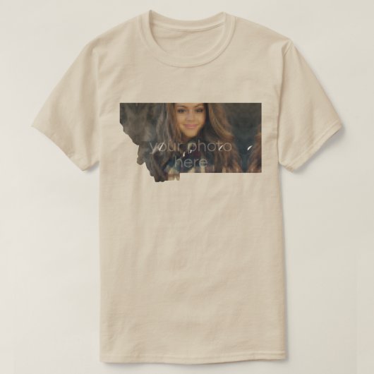 T-shirt en forme de l'état de Montana (Design devant)