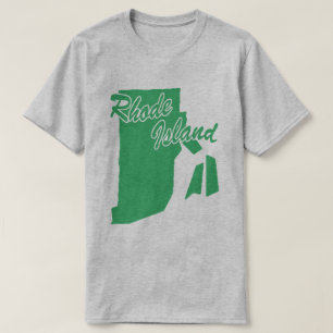 T-shirt en forme de l'État de Rhode Island