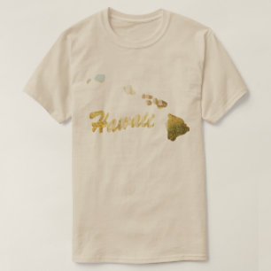 T-shirt en forme de l'état d'Hawaii