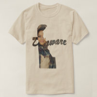 T-shirt en forme de l'état du Delaware
