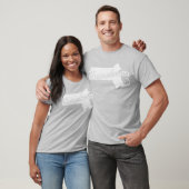 T-shirt en forme de l'État du Massachusetts (Unisexe)