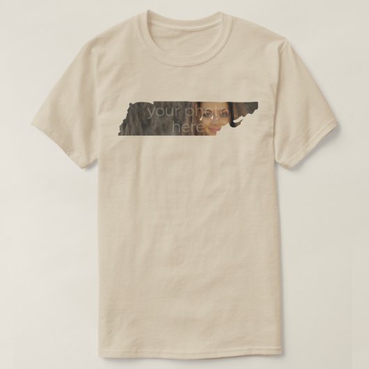 T-shirt en forme de l'état du Tennessee (Design devant)