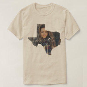 T-shirt en forme de l'état du Texas
