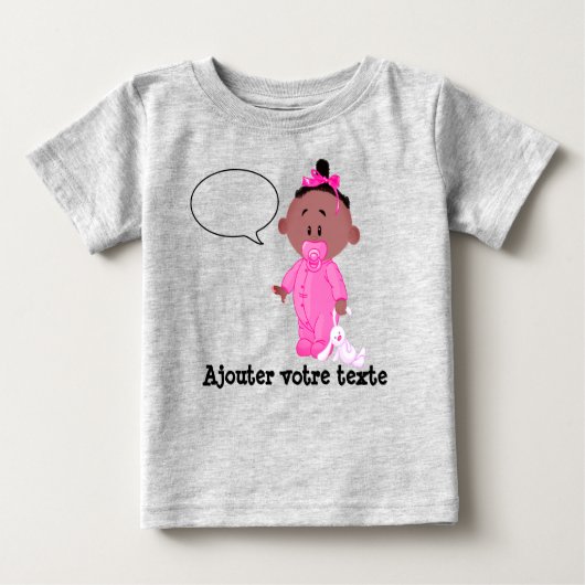 T-shirt en jersey fin pour bébé (Devant)