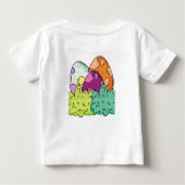 T-Shirt en jersey fin pour bébé Dino Chick (Dos)