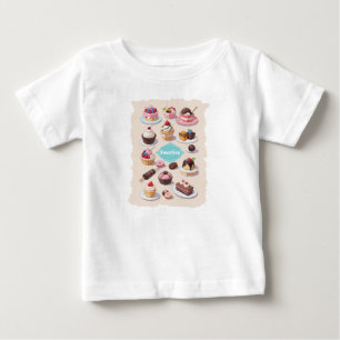 T-shirt en jersey fin pour bébé Sweeties