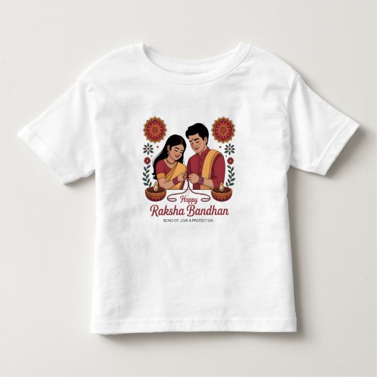 T-shirt en jersey fin pour tout-petit Raksha Bandh (Devant)