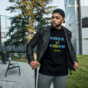 T-shirt En Jésus nous gagnons Expression inspirante Vers