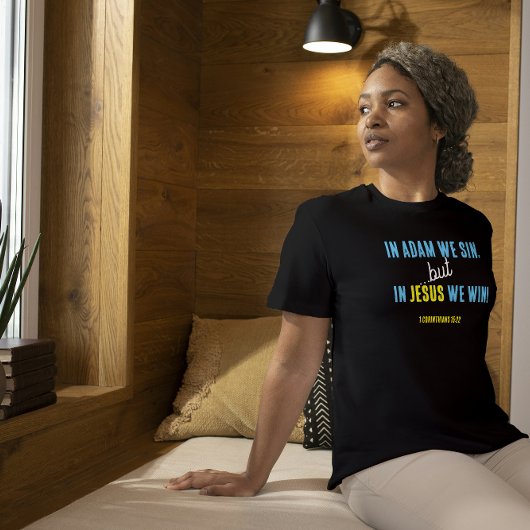 T-shirt En Jésus nous gagnons | Expression inspirante Vers