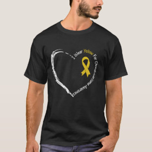 T-shirt En Juillet Nous Portons Chondrosarcome Jaune Sensi