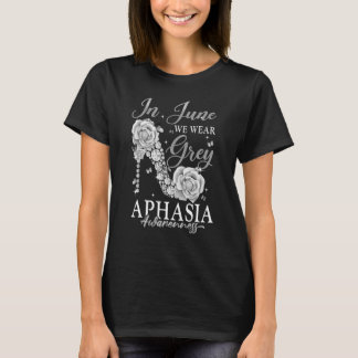T-shirt En Juin, Nous Portons Le Papillon gris Aphasie Sen