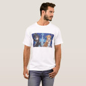 T-shirt en ligne d'art d'épée (Devant entier)